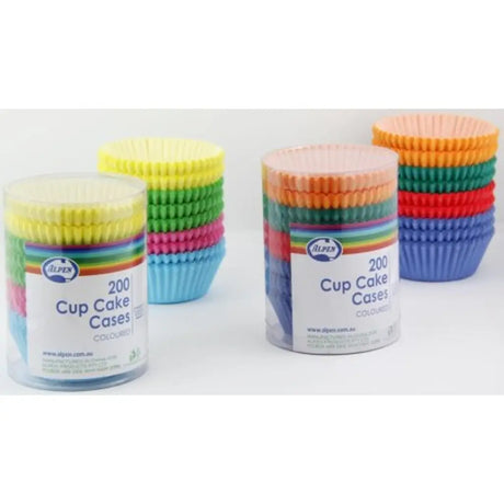 Alpen Occasions Cupcake Cases Coloured 200Pk 107110