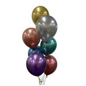 Alpen Occasions Latex Balloon Chrome Assorted 30cm 10Pk 203170