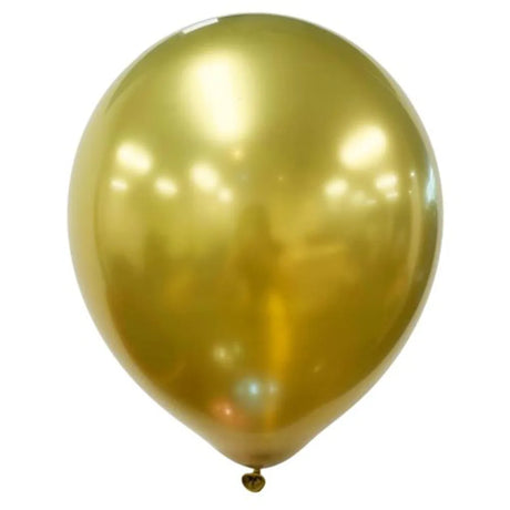 Alpen Occasions Latex Balloon Chrome Gold 30cm 10Pk 203171 01