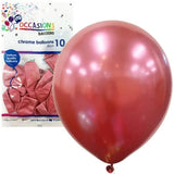 Alpen Occasions Latex Balloon Chrome Pink 30cm 10Pk 203175