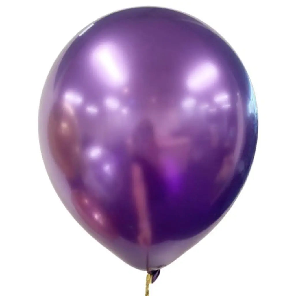 Alpen Occasions Latex Balloon Chrome Purple 30cm 10Pk 203177