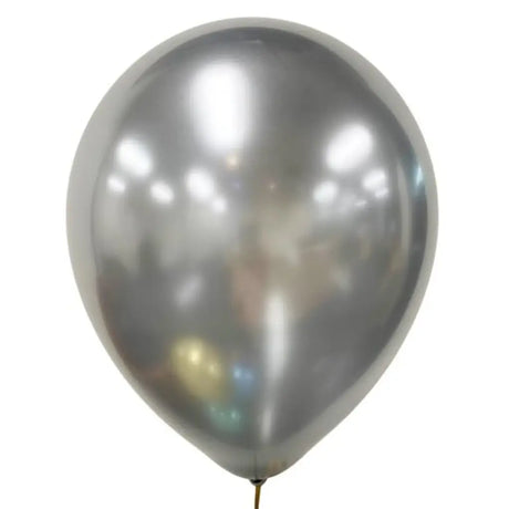 Alpen Occasions Latex Balloon Chrome Silver 30cm 10Pk 203172