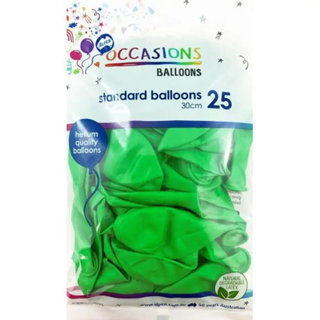Alpen Occasions Latex Balloon Emerald Green 30cm 25Pk 203123
