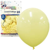 Alpen Occasions Latex Balloon Macaron Lemon 30cm 25Pk 203195