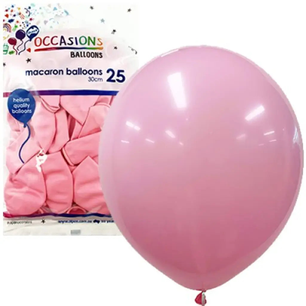 Alpen Occasions Latex Balloon Macaron Light Pink 30cm 25Pk 203192