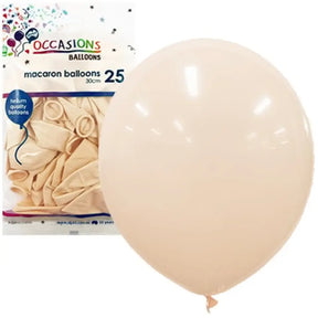 Alpen Occasions Latex Balloon Macaron Peach 30cm 25Pk 203196