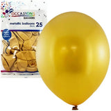 Alpen Occasions Latex Balloon Metallic Gold 30cm 25Pk 203152