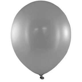 Alpen Occasions Latex Balloon Metallic Silver 30cm 25Pk 203151