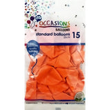 Alpen Occasions Latex Balloon Orange 25cm 15Pk 203445