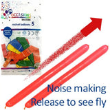 Alpen Occasions Latex Balloon Rockets 1m 5Pk 203269
