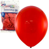 Alpen Occasions Latex Balloon Standard Red 30cm 25Pk 203111