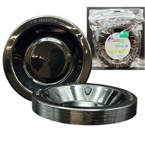 Alpen Occasions Reusable Bowls Black 180mm 20Pk 384158