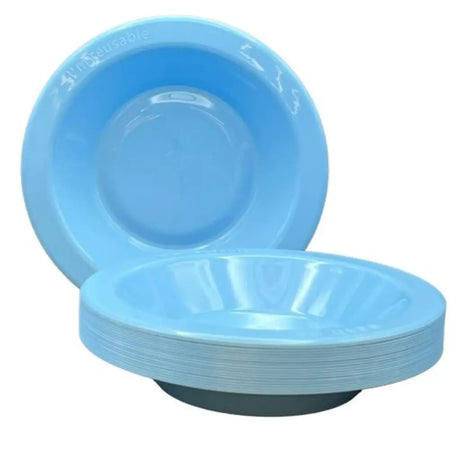 Alpen Occasions Reusable Bowls Light Blue 180mm 20Pk 384107