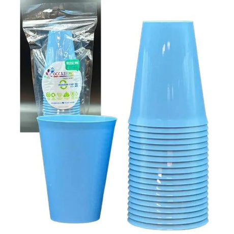 Alpen Occasions Reusable Cups Light Blue 285ml 20Pk 385107