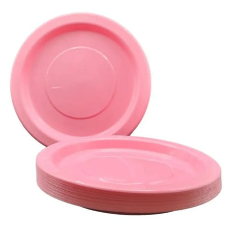 Alpen Occasions Reusable Dinner Plates Light Pink 230mm 20Pk 382104