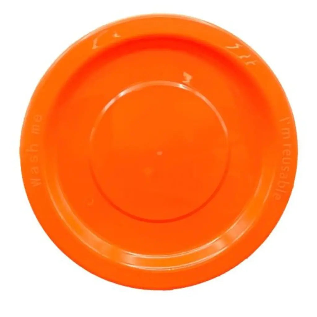 Alpen Occasions Reusable Dinner Plates Orange 230mm 20Pk 382149