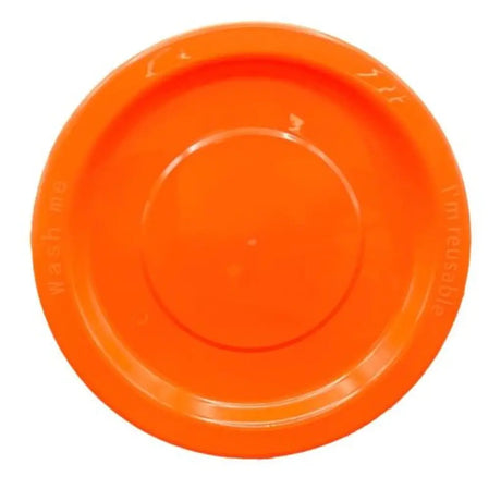 Alpen Occasions Reusable Dinner Plates Orange 230mm 20Pk 382149