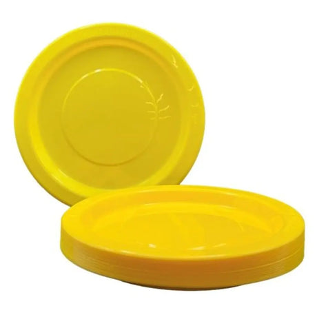 Alpen Occasions Reusable Dinner Plates Yellow 230mm 20Pk 382125
