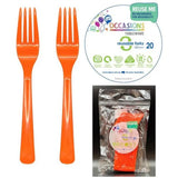 Alpen Occasions Reusable Forks Orange 20Pk 386249