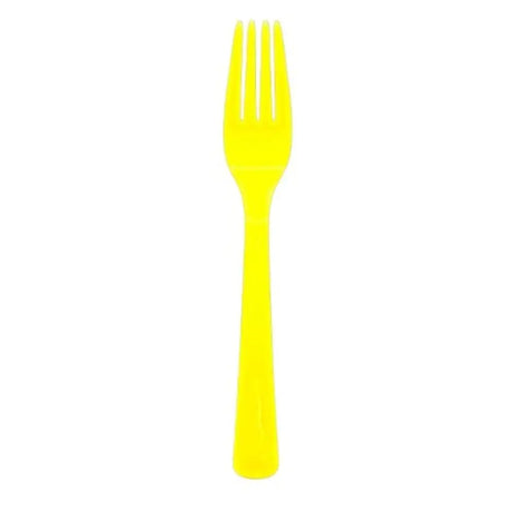 Alpen Occasions Reusable Forks Yellow 20Pk 386225