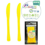 Alpen Occasions Reusable Knives Yellow 20Pk 386125