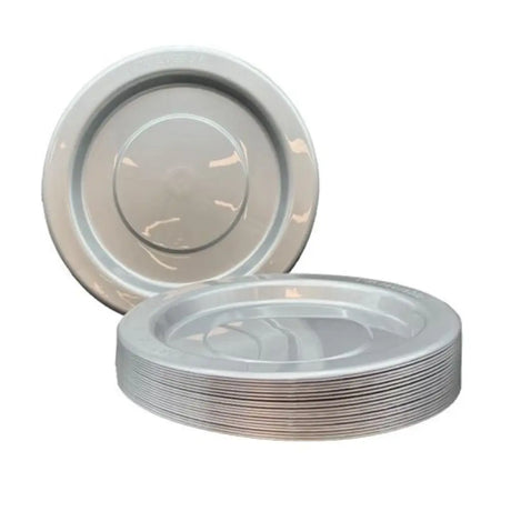 Alpen Occasions Reusable Lunch Plates Silver 180mm 20Pk 381119