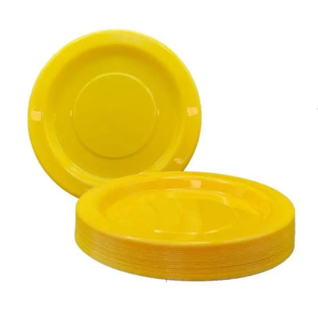 Alpen Occasions Reusable Lunch Plates Yellow 180mm 20Pk 381125