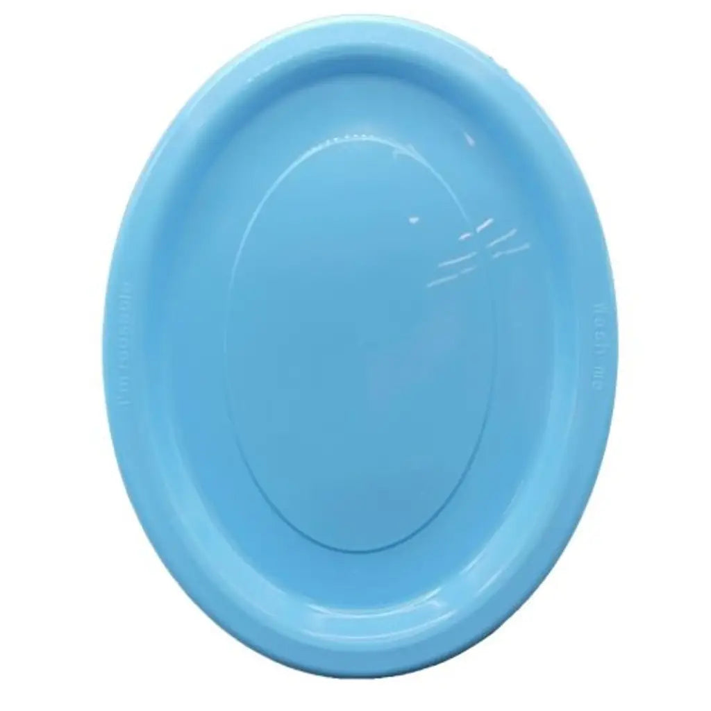 Alpen Occasions Reusable Oval Plates Light Blue 315x245mm 20Pk 383107