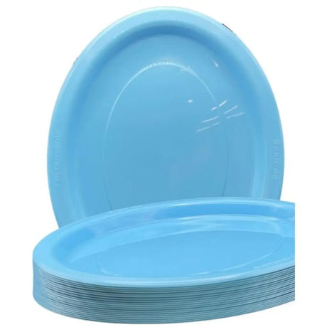 Alpen Occasions Reusable Oval Plates Light Blue 315x245mm 20Pk 383107