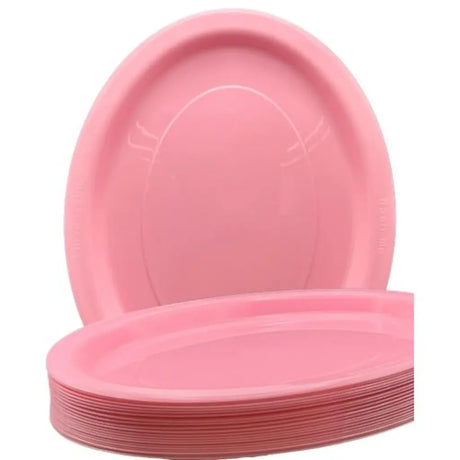 Alpen Occasions Reusable Oval Plates Light Pink 315x245mm 20Pk 383104