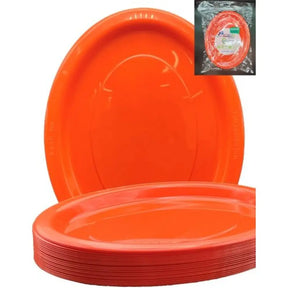 Alpen Occasions Reusable Oval Plates Orange 315x245mm 20Pk 383149