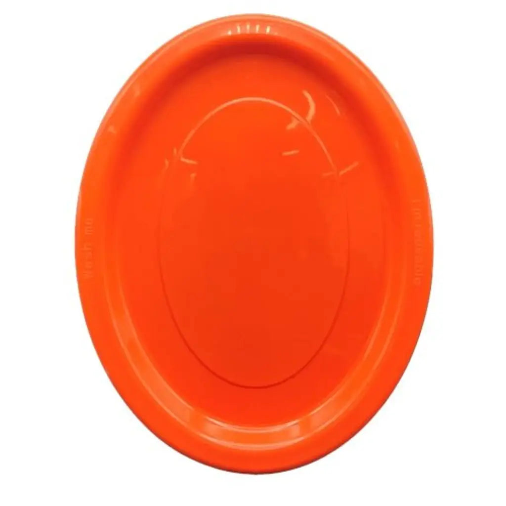 Alpen Occasions Reusable Oval Plates Orange 315x245mm 20Pk 383149