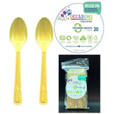Alpen Occasions Reusable Spoons Gold 20Pk 386331