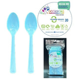 Alpen Occasions Reusable Spoons Light Blue 20Pk 386307