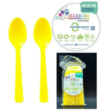 Alpen Occasions Reusable Spoons Yellow 20Pk 386325