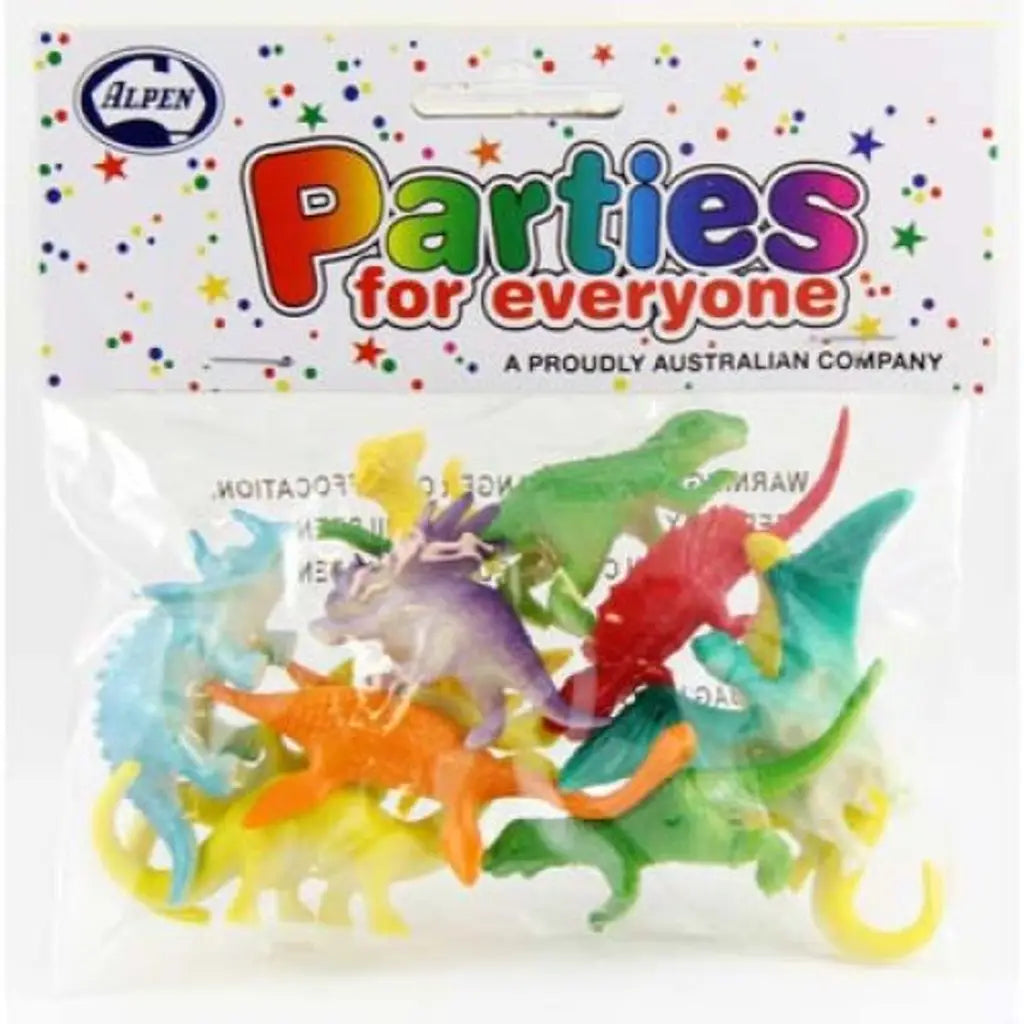 Alpen Party Favors Dinosaurs Pack 10Pk 203747