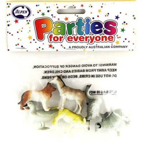 Alpen Party Favors Farm Animals Pack 6Pk 203730