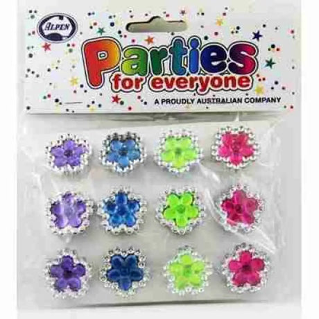 Alpen Party Favors Flower Rings 12Pk 203751