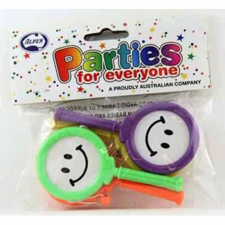 Alpen Party Favors Paddle Drums 4Pk 203709