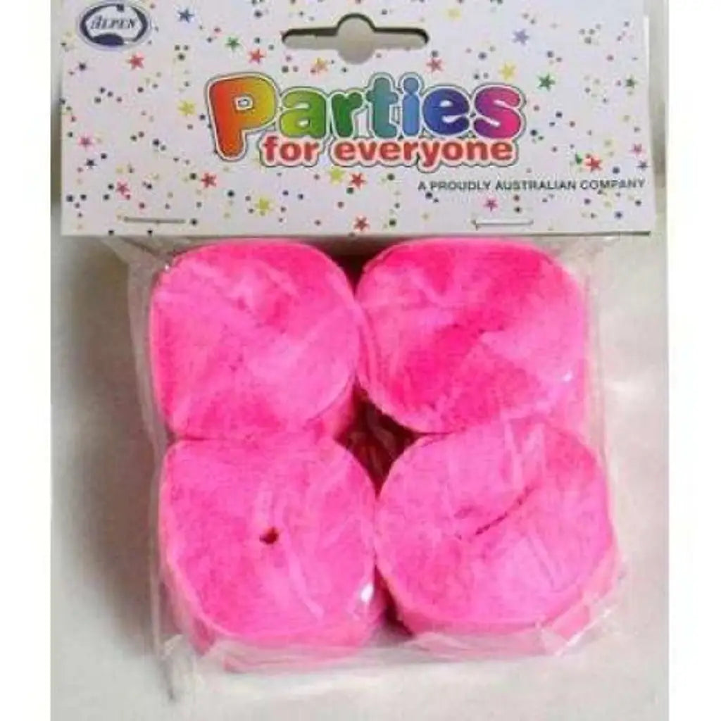 Alpen Streamer Crepe Bright Pink 4Pk 510032