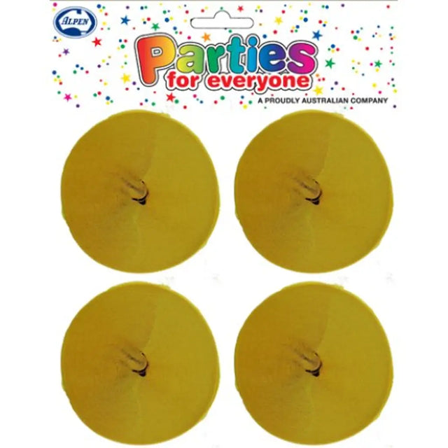 Alpen Streamer Crepe Honey 4Pk 510063