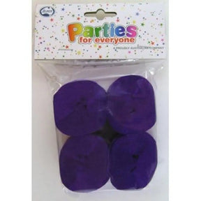 Alpen Streamer Crepe Purple 4Pk 510023