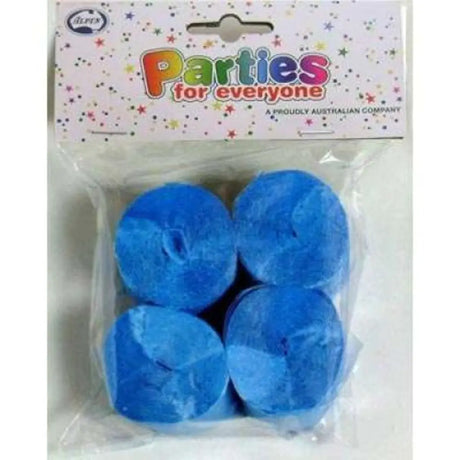 Alpen Streamer Crepe Sky Blue 4Pk 510056