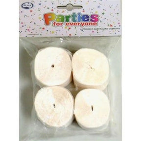 Alpen Streamer Crepe White 4Pk 510011