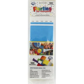 Alpen Tyvek Wristband Blue 100Pk 217103