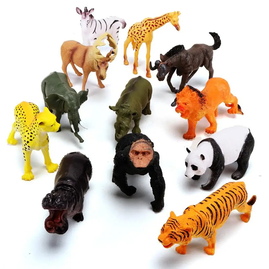 Animal Kingdon Figurine Wild Animal Series 12 Assorted Designs 214860