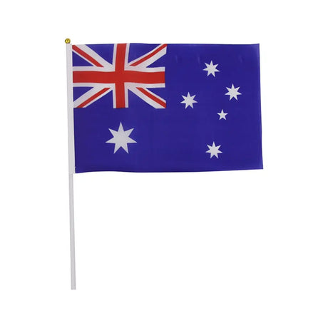 Australian Flag On Stick 20x30cm 6Pk AD26633
