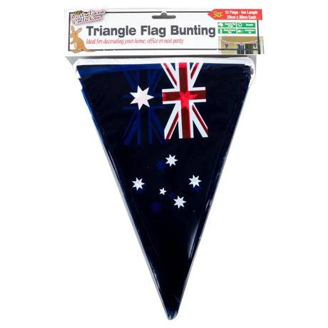 Australian Flag Triangle Bunting Size 20x30cm 12 Flags 5m 12 157570