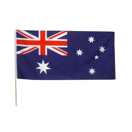 Australian Flag With Wooden Pole 120x60cm Pole Size 1x92cm 116201