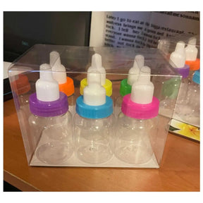 Baby Shower Bottles Favor Containers Multi-Coloured 6Pk 380177